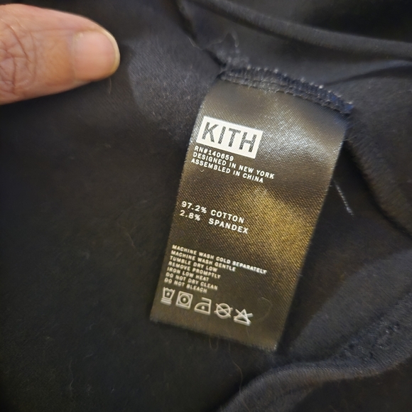 Kith Black Crop Top Size S - Picture 6 of 6